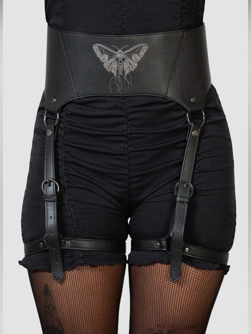 Killstar Death Moth Leg Harness Gothic XL/XXL